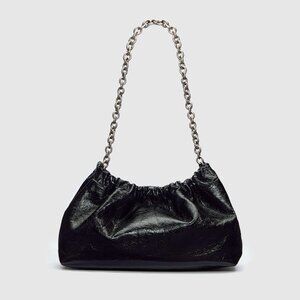 Reformation Dahlia Shoulder Bag Black - Size OS